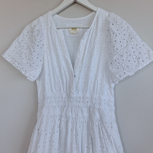 Anthropologie The Somerset Maxi Dress In White Eyelet - Picture 6 of 16